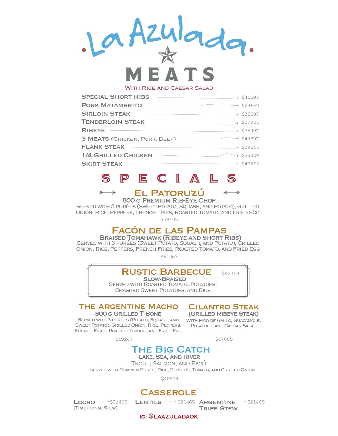 Menu — Page 3