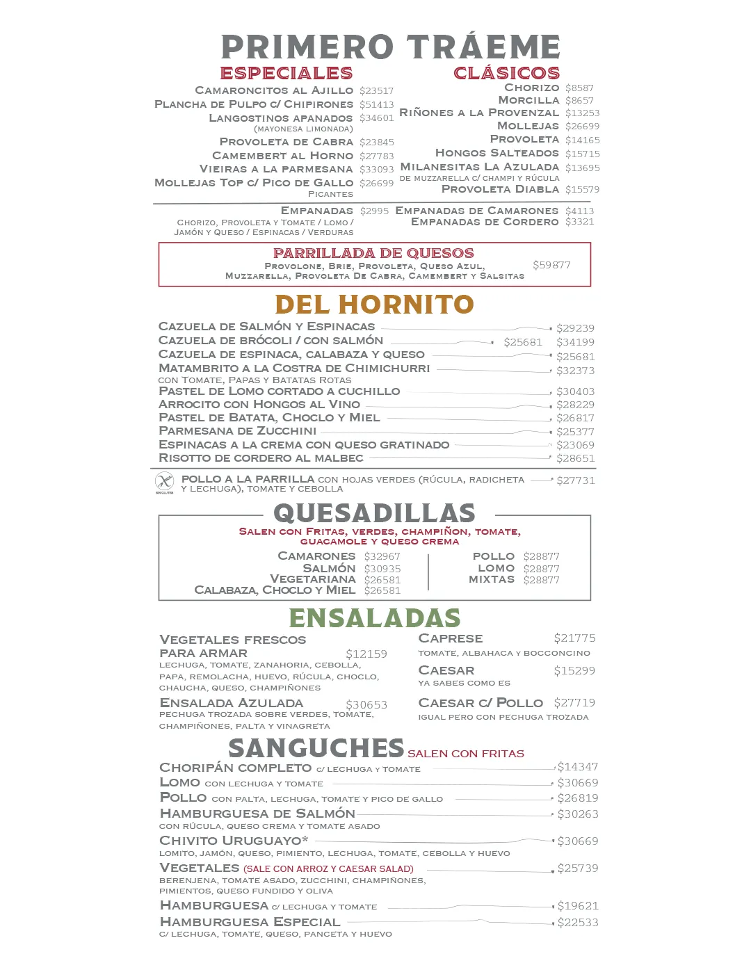 Menú — Página 2
