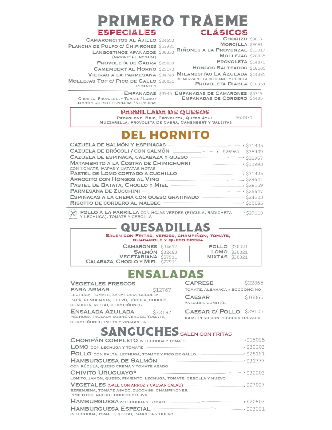 Menú — Página 2