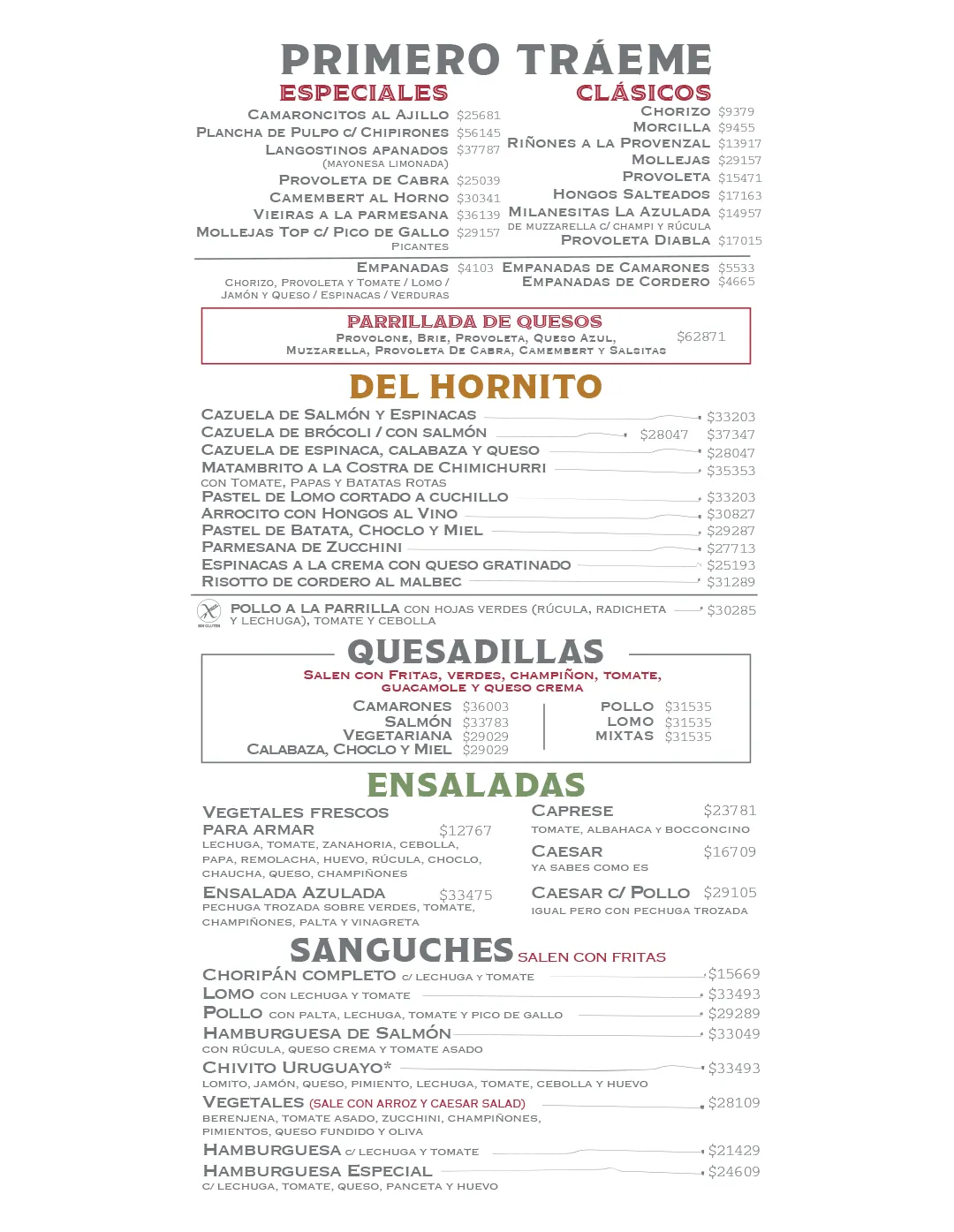 Menú — Página 2