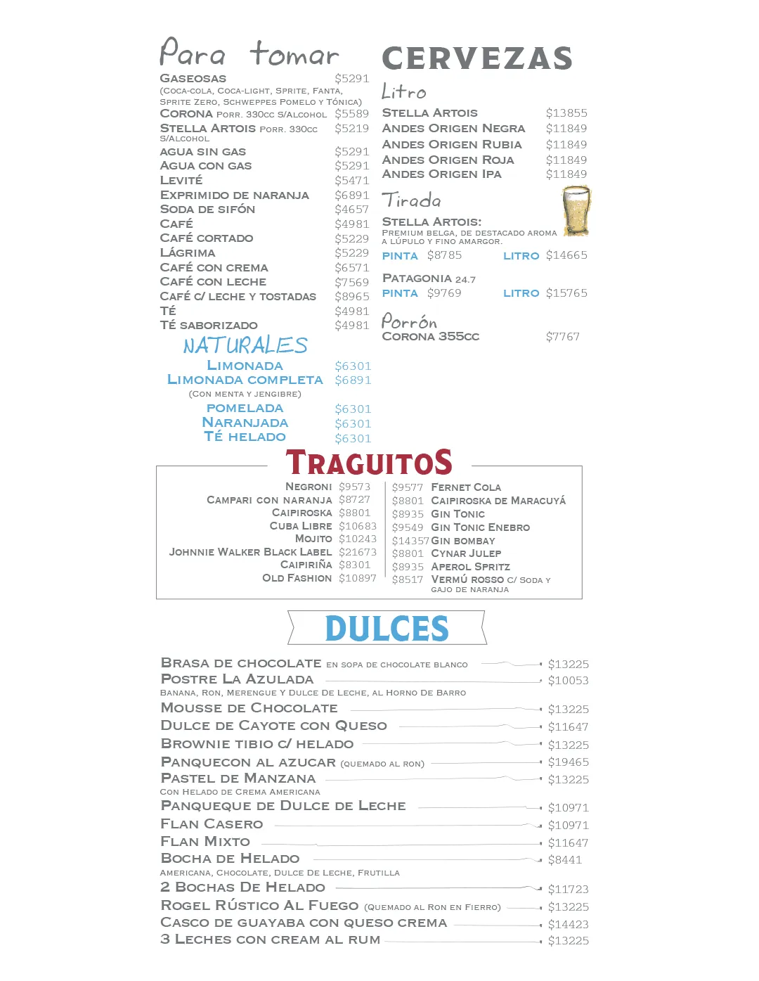 Menú — Página 5